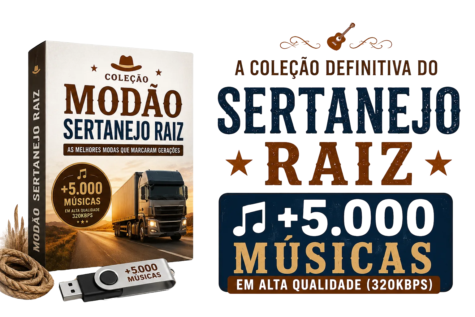 Coleção Modão Sertanejo Raiz — +5.000 músicas em alta qualidade
